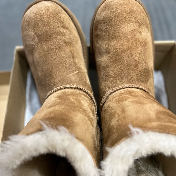 UGG Bailey Bow Leopard Tan boots, Comfy and cute! - Picture 4 of 9